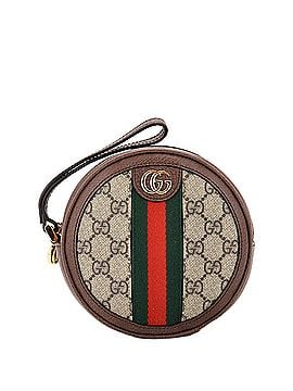 Gucci Ophidia Round Wristlet Wallet GG Coated Canvas (view 1)