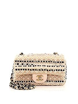 Chanel Classic Single Flap Bag Quilted Tweed with Woven Chain Mini (view 1)