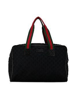 Gucci GG Canvas Web Travel Bag (view 1)