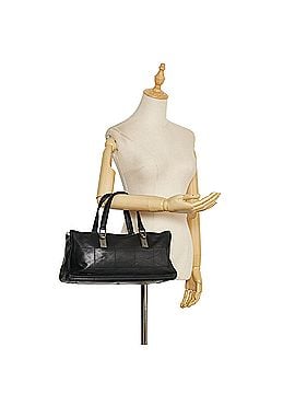 Chanel Chocolate Bar Leather Handbag (view 2)