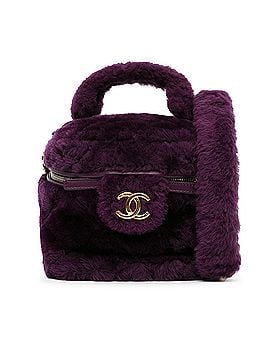 Chanel Small Quilted Shearling Vanity Case (view 1)