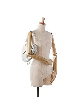 Dior Embossed Leather Oblique Saddle Bag (view 2)
