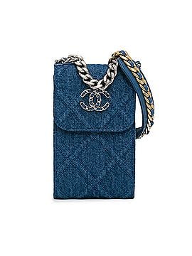 Chanel Denim 19 Phone Holder with Chain (view 1)