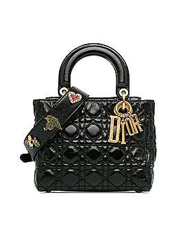 Dior Small Crinkled Patent Cannage Lucky Badges My Lady Dior (view 1)