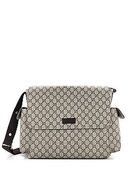 Gucci Diaper Bag GG Coated Canvas (view 1)