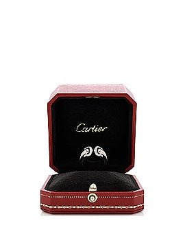 Cartier Vintage C de Cartier Ring 18K White Gold with Diamonds (view 2)