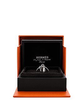 Hermès Kelly Clochette Ring 18K White Gold with Diamonds Small (view 2)