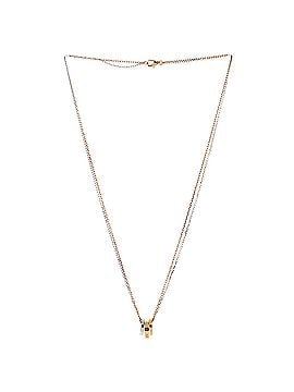 Cartier Love 3 Ring Pendant Necklace 18K Rose Gold and 18K White Gold with 6 Diamonds (view 2)