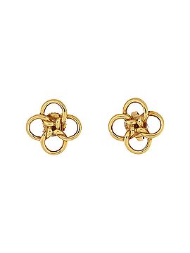 Tiffany & Co. Elsa Peretti Quadrifoglio Stud Earrings 18K Yellow Gold (view 1)