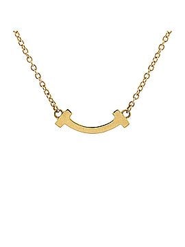 Tiffany & Co. T Smile Pendant Necklace 18K Yellow Gold Mini (view 1)