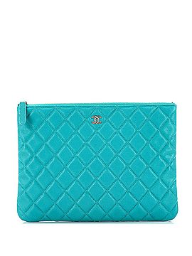 Chanel O Case Clutch Quilted Caviar Medium (view 1)