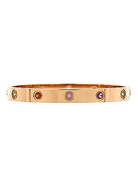 Cartier Love 10 Stone Bracelet 18K Rose Gold with Garnet, Amethyst and Sapphire (view 1)
