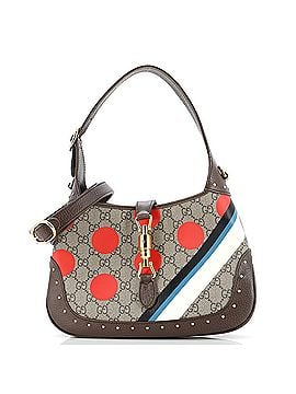 Gucci Jackie 1961 Hobo Studded Printed GG Coated Canvas Small (view 1)