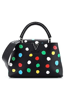 Louis Vuitton Capucines Bag Yayoi Kusama Painted Dots Taurillon Leather MM (view 1)