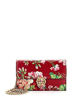 Gucci Icon Wallet on Chain Blooms Print Leather (view 1)