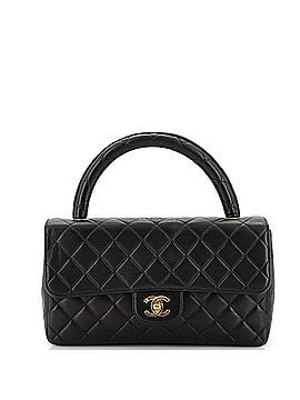 Chanel Vintage Twin Top Handle Flap Bag Quilted Lambskin Medium (view 1)