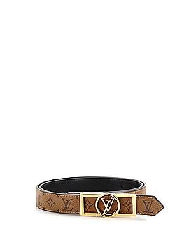 Louis Vuitton Dauphine Reversible Belt Reverse Monogram Canvas and Leather Thin (view 1)
