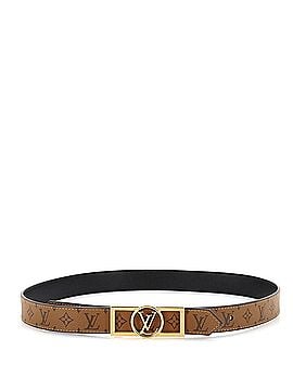 Louis Vuitton Dauphine Reversible Belt Reverse Monogram Canvas and Leather Thin (view 2)