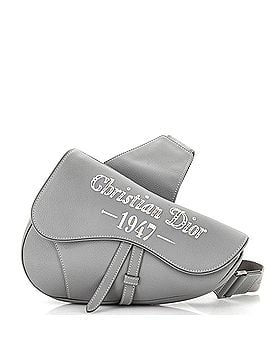 Christian Dior Saddle Crossbody Bag Leather with Logo Applique (view 1)