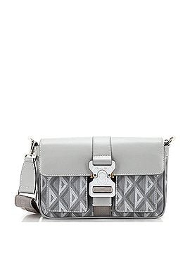 Christian Dior Hit the Road Flap Crossbody Bag CD Diamond Coated Canvas and Leather Small (view 1)