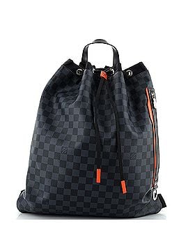 Louis Vuitton Drawstring Backpack Limited Edition Damier Cobalt Race (view 1)