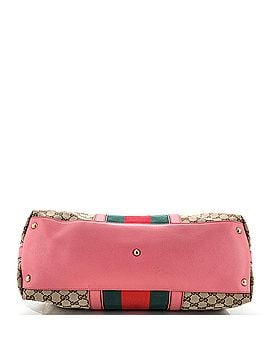 Gucci Rania Convertible Top Handle Bag Web GG Canvas Medium (view 2)
