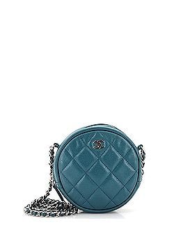 Chanel Round Clutch with Chain Quilted Caviar Mini (view 1)