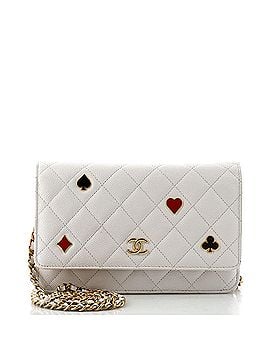 Chanel Coco Casino Wallet on Chain Quilted Caviar (view 1)