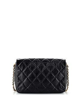 Chanel Chain Melody Flap Bag Quilted Caviar Medium (view 2)