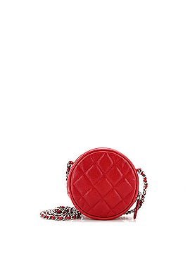 Chanel Round Clutch with Chain Quilted Caviar Mini (view 2)