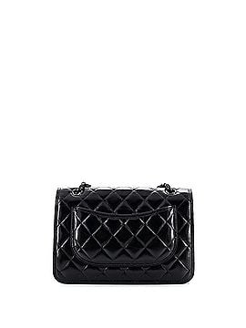 Chanel So Black CC Front Pocket Chain Flap Bag Quilted Shiny Calfskin Medium (view 2)