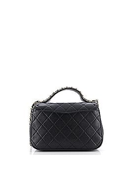 Chanel Chain Infinity Top Handle Bag Quilted Lambskin Small (view 2)