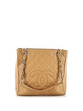 Chanel Petite Shopping Tote Quilted Caviar (view 1)