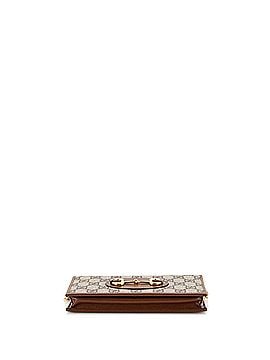 Gucci Horsebit 1955 Chain Wallet GG Coated Canvas (view 2)