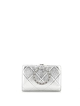 Chanel In The Loop Clutch Quilted Crumpled Lambskin Small (view 2)