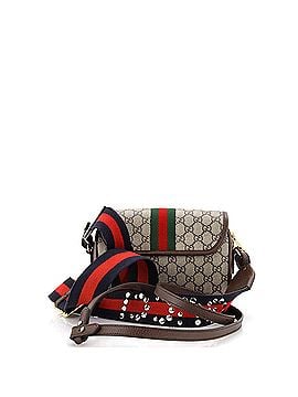 Gucci Ophidia Saddle Flap Shoulder Bag GG Coated Canvas Small (view 2)