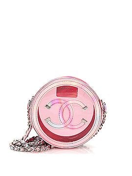 Chanel Filigree Round Clutch with Chain PVC with Lambskin Mini (view 1)