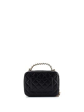 Chanel Pick Me Up Logo Handle Vanity Case Quilted Caviar Small (view 2)