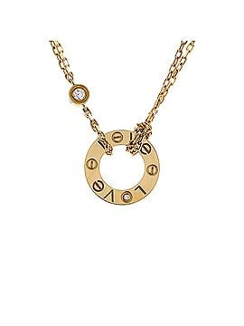 Cartier 2 Diamonds Love Pendant Necklace 18K Yellow Gold and Diamonds (view 1)