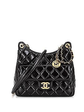 Chanel Wavy CC Hobo Quilted Crumpled Calfskin Medium (view 1)