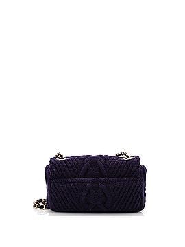 Chanel Paris-Hamburg Flap Bag Cable Knit Fabric with Calfskin Small (view 2)