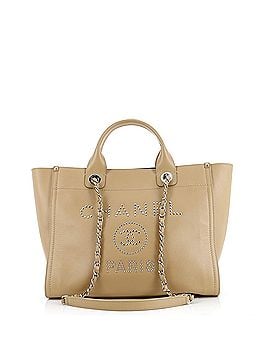 Chanel Deauville Tote Studded Caviar Small (view 1)