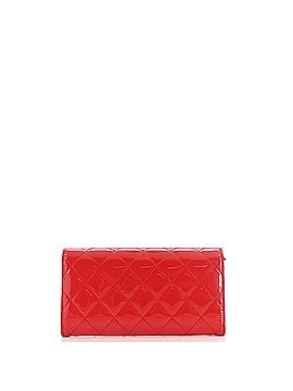 Chanel CC Gusset Flap Wallet Quilted Patent Long (view 2)