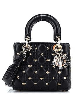 Christian Dior My ABCDior Lady Dior Bag Charm Studded Cannage Quilt Lambskin Small (view 1)