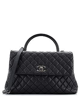 Chanel Coco Top Handle Bag Quilted Caviar Medium (view 1)