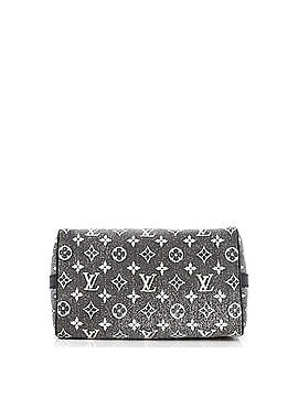 Louis Vuitton Speedy Bandouliere Bag Monogram Jacquard Denim 25 (view 2)