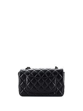 Chanel So Black Classic Single Flap Bag Quilted Lambskin Mini (view 2)