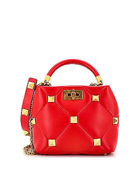 Valentino Garavani Roman Stud Top Handle Bag Quilted Leather Small (view 1)