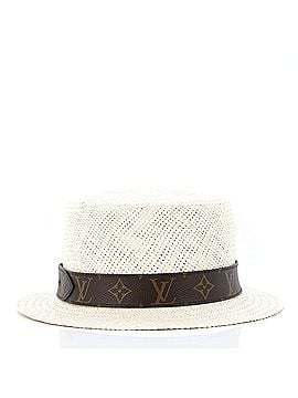 Louis Vuitton Summertime Hat Straw with Monogram Canvas (view 1)