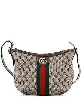 Gucci Ophidia Half Moon Hobo GG Coated Canvas Small (view 1)